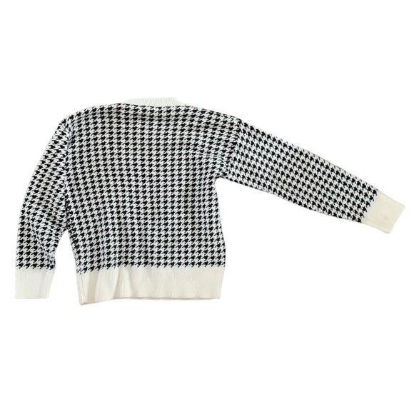 Prague size M houndstooth crew neck streetwear European streetwear retro indie - Picture 3 of 6